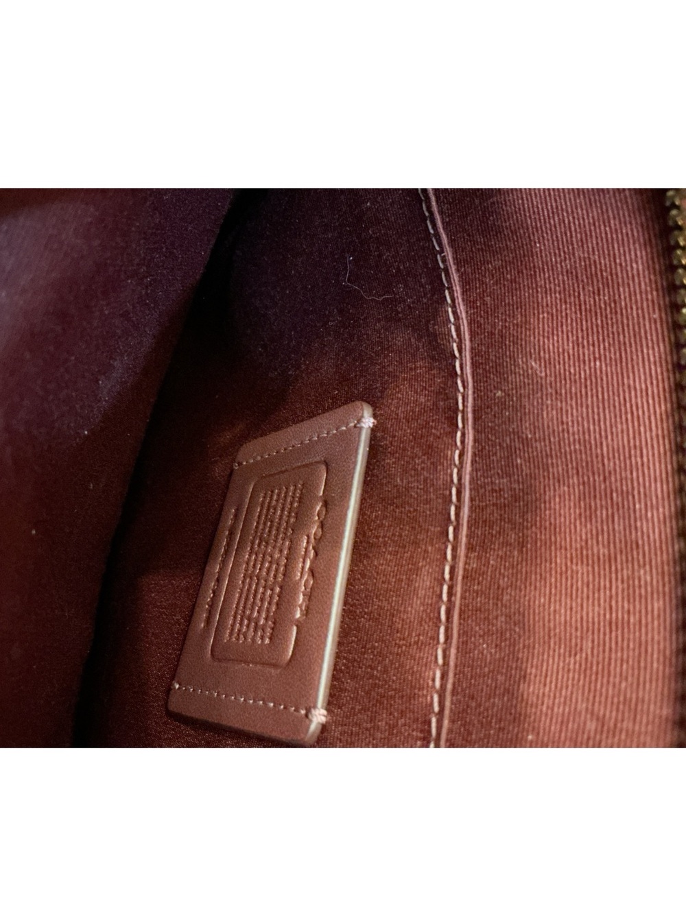 Coach Red Signature Stripe Crossbody Bag - Picture 5 of 5